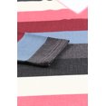 thumbnail image 4 of ABPHQTO Top de manga larga con cuello redondo y empalme de malla a rayas multicolor para mujer, 4 of 5