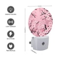 thumbnail image 3 of Night Light Plug into Wall,Dusk to Dawn Sensor Auto-On/Off for Bathroom, Hallway,Kids Room-Vector Pink Background, 3 of 4