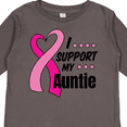thumbnail image 4 of Inktastic Breast Cancer Awareness I Support My Auntie with Pink Ribbon Boys or Girls Long Sleeve Toddler T-Shirt, 4 of 5