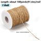 thumbnail image 2 of 1 rollo de hilo de algodón encerado para macramé, cuerda artesanal Burlywood de 1 mm, 90 m (100 yardas) para hacer joyas, 2 of 5