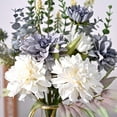 thumbnail image 3 of Fake Artificial Flowers Arrangements Centerpiece Table Decorations Like Real Silk Flowers Bouquets Wedding Centerpieces for Table Faux White Blue Dahlia Home Kitchen Garden Party Decor, 3 of 7