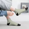 thumbnail image 2 of Fuzoiu Leaves Print Adult Socks, Crew Moisture-wicking Socks, Unisex Cushion Crew Socks,Casual Sports Ankle Socks, 2 of 7