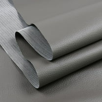 Vinyl Marine Synthetic Leather Fabric - 55"W Waterproof Vinyl Material 0.6mm Thick Soft Upholstery Leather Sheets for Car Headliner Furniture Sofa Boat Replacement Renovate - Grey