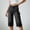 Black, variant on Denim Pants For Women High Waisted Knee Length Bermuda Jeans With Multi Utility Pockets Relaxed Fit Casual Summer Outdoor Hiking Half Pants