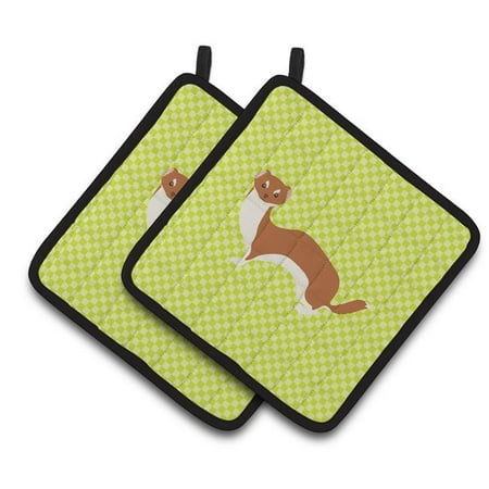 

Weasel Green Pair of Pot Holders