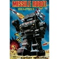 thumbnail image 3 of Retrobot 17x24 Black Modern Framed Museum Art Print Titled - Missile Robot, 3 of 5