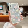 thumbnail image 4 of Funda para iPhone X/XS de 5.8" - Diseño de mariposas y flores, fina y suave TPU, transparente, amarilla, 4 of 8