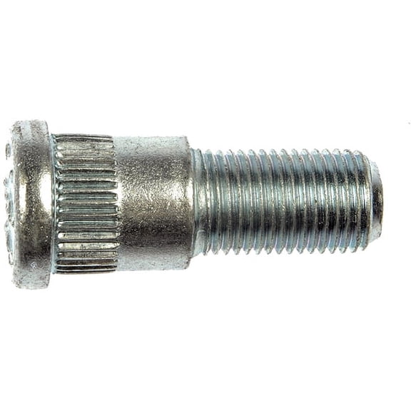 1/2-20 Serrated Wheel Stud - .650 In. Knurl, 1-9/16 In. Length