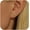 Gold B, variant on 925 Sterling Silver Dainty CZ Lucky Leaf Stud Earrings for Women Flower Shaped 14K Gold Plated Earring Minimalist Stackable Fashion to Daughter Mom Wedding Birthday Halloween Season Jewelry for Her