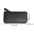 thumbnail image 3 of Bolsos Bolsos Embragues Gran Capacidad Cuero Genuino Moda Hombres Trabajando Compras (Café), 3 of 6