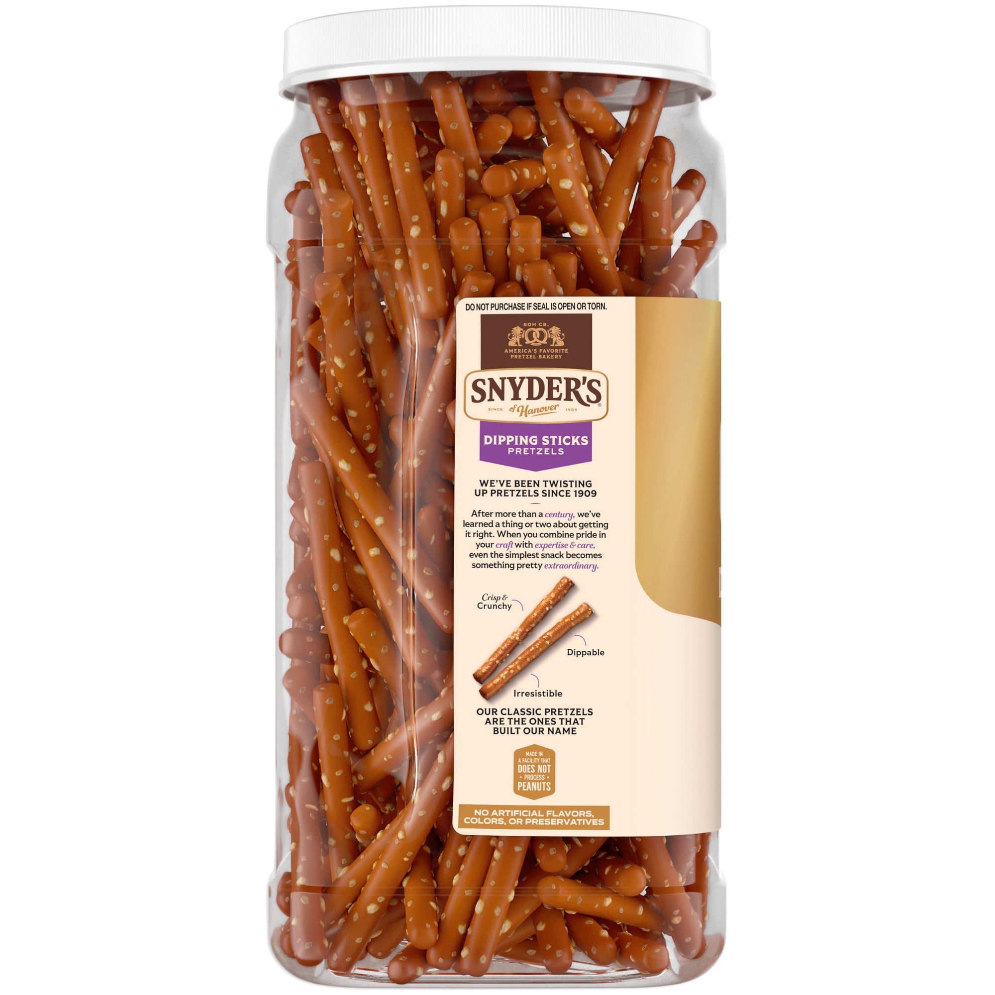 Snyder's of Hanover, Pretzel Dipping Sticks, 24 oz Canister