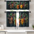thumbnail image 1 of Kitchen Curtains Spices and Herbs Window Curtains and Valances Set 36 Inch, Artistic Cooking Short Tier Curtain for Kitchen, Colorful Small Kitchen Decor, 1 of 5