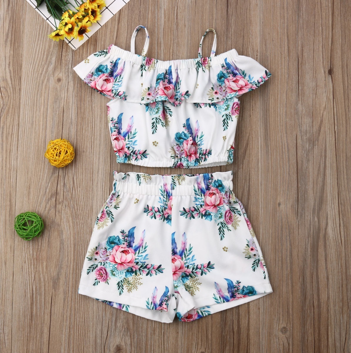 Summer Toddler Kid Girl Clothes 2pcs 