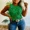 Green, variant on Rhinestone Tank Tops For Women Solid Color Ribbed Crew Neck Sleeveless Basic Vest Slim Fit Party Y2K Womens Sparkly Top White-XL