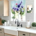 thumbnail image 5 of Spring Easter Balloon Curtains 63 Inch Length for Living Room/Bedroom, Purple Floral Summer Botanical Ombre Rod Pocket Privacy Door Curtains Decorative Tie Up Shade for Window 52"x63", 5 of 8