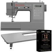 Singer HD6700EXTKIT Heavy Duty 6700C Sewing Machine with Extension Table, LCD Screen, 411 Stitches, Speed Control, Bui