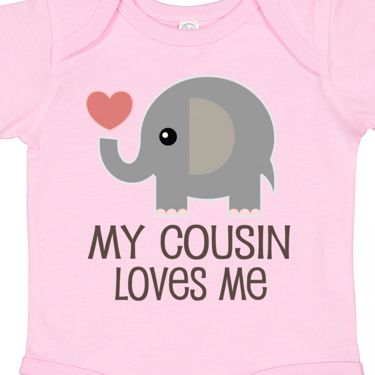 Inktastic My Cousin Loves Me Boys or Girls Baby Bodysuit