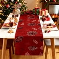 thumbnail image 4 of MMJ Table Cloth Christmas Flag Holiday Dining Table Runner Long Burlap Style Party Layout 13x72in, 4 of 5
