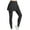 Black, variant on Skirted Leggings for Women High Waisted Pleated Golf Tennis Workout Sport Skort with Full Length Pants