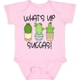 thumbnail image 3 of Inktastic What's Up Succas Funny Cacti Plants Boys or Girls Baby Bodysuit, 3 of 5