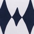 thumbnail image 4 of LR Home Stacy Garcia Cotton Blend Poly Filled Pillow in Blue/White, 20" x 20", 4 of 9