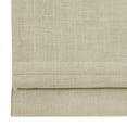 thumbnail image 3 of TWOPAGES Roman Shade Blinds Polyester Linen Blackout Shades for Bedroom Window, 1 Piece, 39Wx64L, Light Khaki, 3 of 6