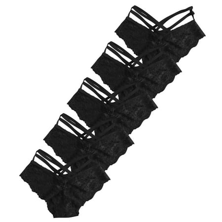Bigersell Crotchless Panties Clearance High Cut Underwear Women Period Panty Style P-1508 Spandex Shaping Panties G String Thongs Ladies Briefs High Waist Women s Panties Black 5Xl