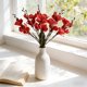 thumbnail image 5 of Tallos de flores artificiales y ramas decorativas | Vegetación artificial de primavera para ramos de novia y centros de mesa | Arreglos florales de seda para jarrones, mesas, 5 of 6