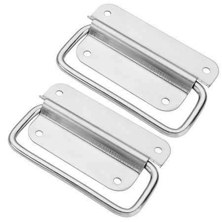 

2pcs Folding Handle For Tool Box Stainless Steel Furniture Hardware Durable