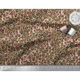 thumbnail image 3 of Soimoi Brown Cotton Duck Fabric Leopard Animal Skin Print Fabric by the Yard 42 Inch Wide, 3 of 3