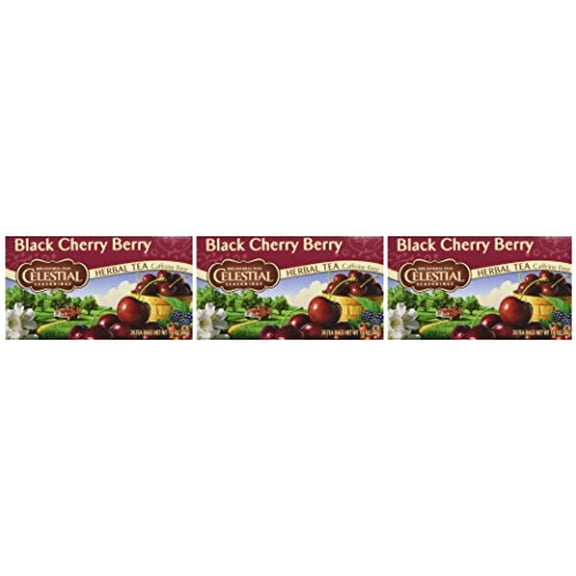 Celestial Seasonings Herb Tea,Blk Cherry Berry, 20 Bag (Pack Of 3)