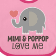 thumbnail image 4 of Inktastic Mimi and PopPop Love Me Boys or Girls Baby Bib, 4 of 4