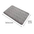thumbnail image 3 of LACKUST Soft Thick Non Slip Bathroom Door Mat - Absorbent Velvet Slow Rebound Bath Mat for Outside Shower, PVC Backing 16"x24", 3 of 5