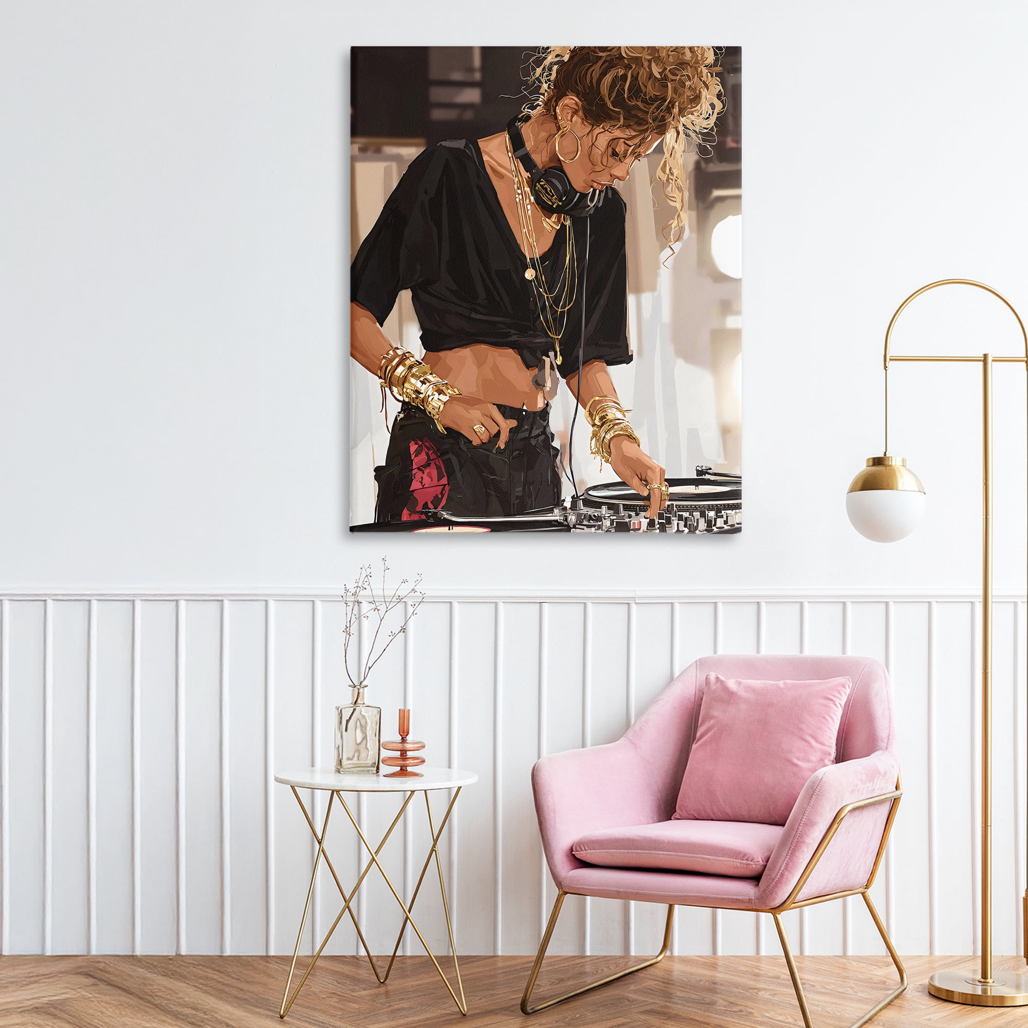 Stupell Industries Speaking Through Music DJ Canvas Wall Art, design by Franklyn Gregory