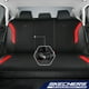 thumbnail image 3 of Fundas de asiento de coche de espuma viscoelástica compatibles con airbag Skechers, color rojo, 3 of 8