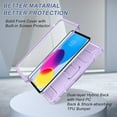 thumbnail image 4 of Case for iPad (A16) 11th Generation 11-inch 2025, iPad 10th Generation 10.9-inch 2022, with Built-in Screen Protector and Kickstand, Rugged Full Body Protective Cover - Violet, 4 of 13