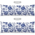 thumbnail image 5 of Blue and White Porcelain Floral Body Pillow Cover Modern Vintage Chinoiserie Decorative Long Pillow Case with Zipper Farmhouse Bedding Pillowcase Soft Cushion Pillow Covers for Bedroom,Couch,20"x54", 5 of 5