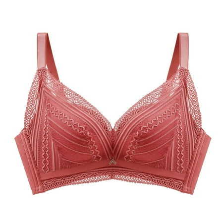 Push up Bras for Women Plus Size Full Support Bras for Women Bra Front Closure Wireless Bras for Women Floral Secrets Bra Womens Bras Clearance Sports Bras