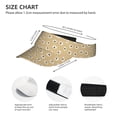 thumbnail image 3 of Fuzoiu Daisies Flowers Print Adult Sunscreen Visor Cap,Adjustable Summer Cap for Men Women,Unisex Running Outdoor Beach Hat, 3 of 7