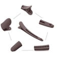 thumbnail image 5 of 12 PCS Hair Clips for Styling Sectioning, 3.1 Inch Matte Alligator Hair Clips Hair Barrettes No Crease Duck Billed Hair Clip, Hair Styling Accessories for Women Girls Coffee, 5 of 5
