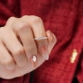 thumbnail image 6 of LavaJewelry, Horizontal-set Gemstone Ring, 925 Sterling Silver Ring, Ring for Woman, Size 10, 6 of 7