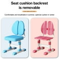 thumbnail image 3 of ASKMZ Height Adjustable Kids Study Desk Chair Set, Astronaut Pattern, Ergonomic Table with Drawer, Large Writing Board, Bookshelf, Pink Blue, 3 of 11