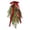 A001, variant on Artificial Christmas Teardrop Swag, 21" Faux Pine Needles Greenery Teardrop Wreath for Xmas Door Table Mantle Fireplace Indoor Outdoor Holiday Decor with White Berries