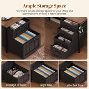 Farmhouse L Shaped Computer Desk with 6 Drawers and Hutch, Reversible Home Office Desk, Corner Office Desk