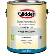 Glidden Fundamentals Grab-N-Go Ghost Whisperer / Gray, Blue, Semi-Gloss Interior Paint, 1 Gallon