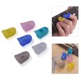 thumbnail image 1 of 6pcs Guitar Silicone Finger Fingertip Protectors for Guitar Ukulele Beginners (Random Color Delivery), 1 of 4