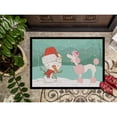 thumbnail image 3 of Carolines Treasures CK2066JMAT Pink Poodle Snowman Christmas Door Mat Indoor Rug or Outdoor Welcome Mat 24x36 Doormat, 3 of 4