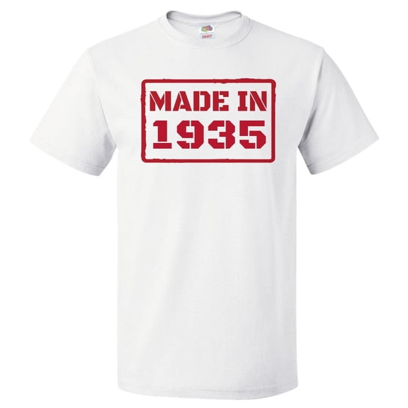 91st Birthday Gift For 91 Year Old Made In 1935 T Shirt