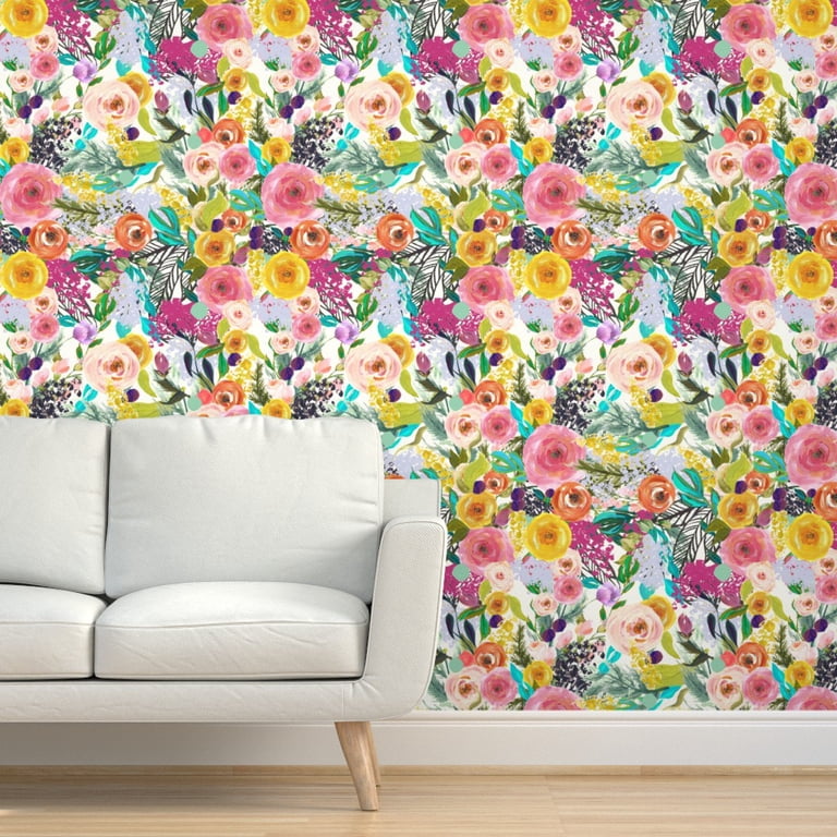 Bright Floral Wallpaper For Walls
