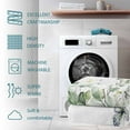 thumbnail image 5 of Throw Blanket Fleece Throw Blanket 40x50in, Pastoral Butterfly Watercolor Leaves Soft Lightweight Bed Blankets Green Eucalyptus Leaves on White Fuzzy Couch Blankets for All Season, 5 of 9